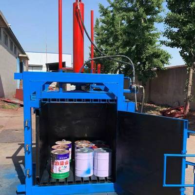 圣成销售印刷厂用液压打包机 30吨立式打块机 油桶压扁机